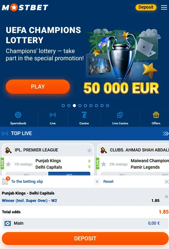 Mobile Betting Process - Mostbet Mobile Betting Process - Mostbet